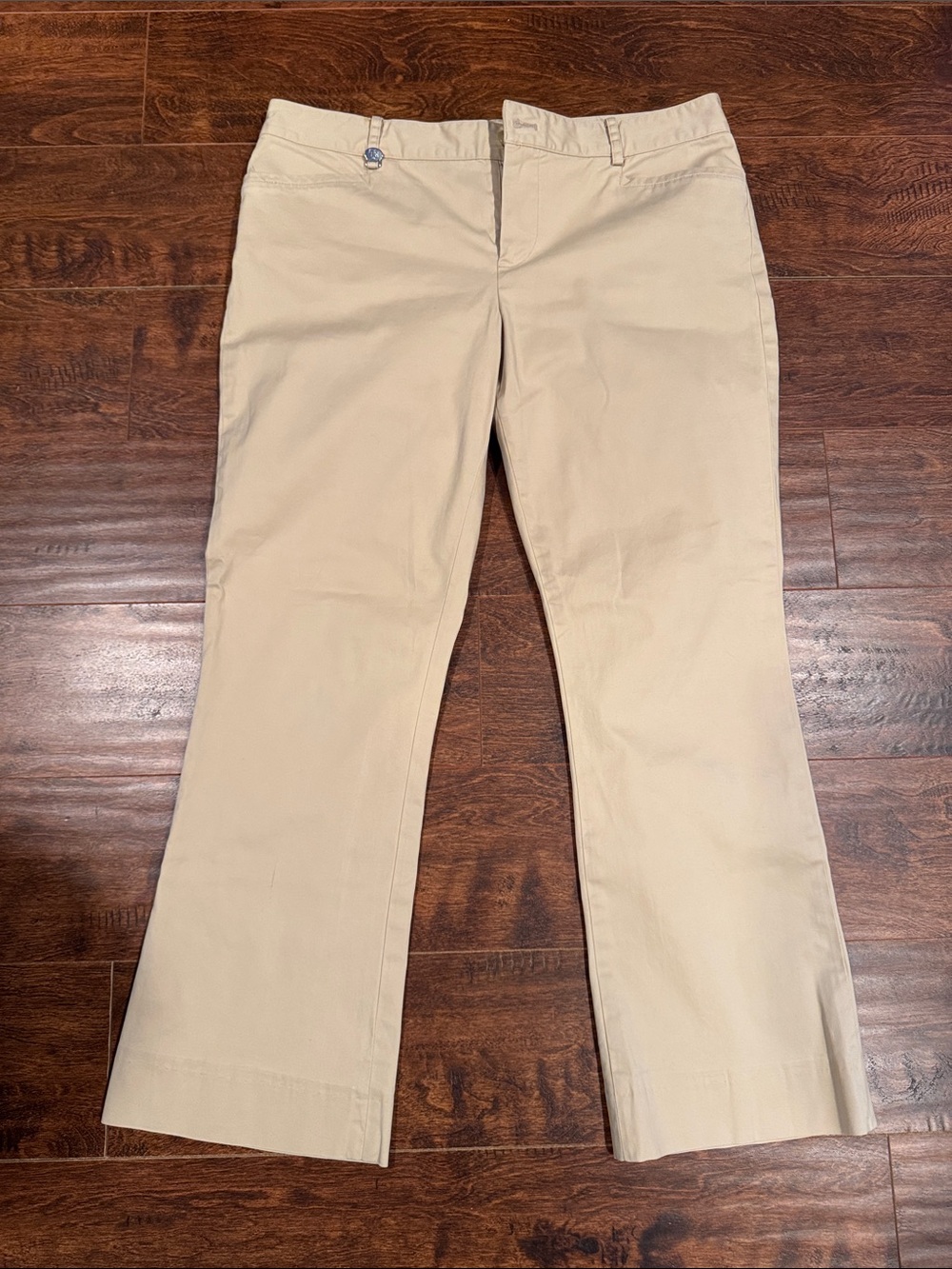 Lauren Ralph Lauren Beige Straight-Leg Trousers